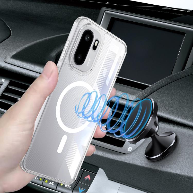 For OnePlus 15R / Ace 6 / Ace 6T 5G MagSafe Clear Acrylic PC Hybrid TPU Phone Case - Transparent