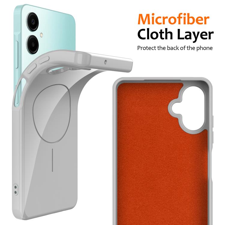 For Samsung Galaxy F06 5G / M06 5G Glossy TPU Shockproof MagSafe Phone Case with Lanyard
