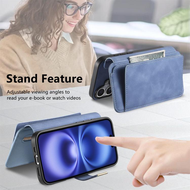For iPhone 12 / 12 Pro Ring Zipper Wallet RFID Blocking MagSafe Leather Phone Case