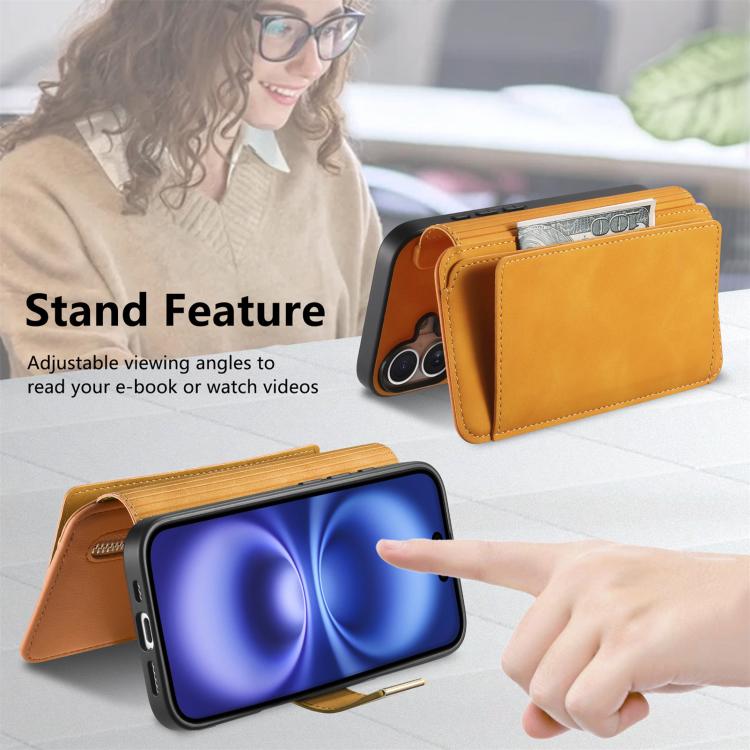 For iPhone XR Ring Zipper Wallet RFID Blocking MagSafe Leather Phone Case
