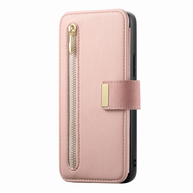 For OPPO A78 4G Ring Zipper Wallet RFID Blocking MagSafe Leather Phone Case