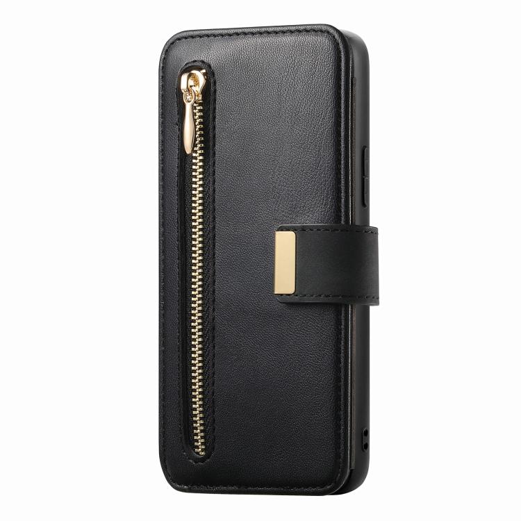 For OPPO A78 4G Ring Zipper Wallet RFID Blocking MagSafe Leather Phone Case