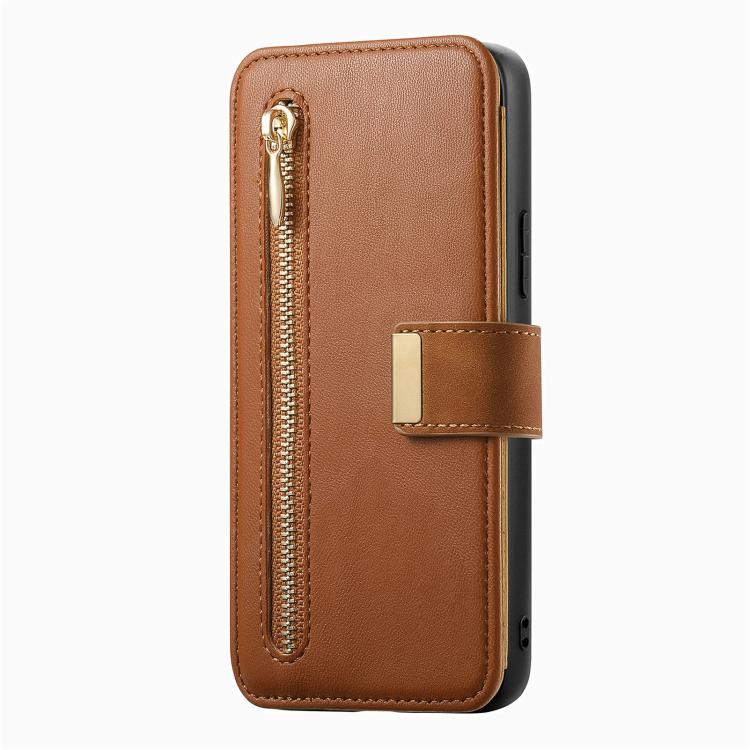 For OPPO Reno8 T 5G / A1 Pro Ring Zipper Wallet RFID Blocking MagSafe Leather Phone Case