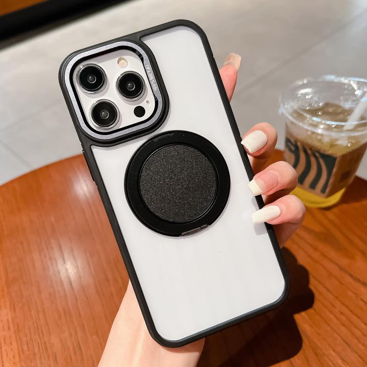 For iPhone 13 Pro Transparent MagSafe Magnetic Holder Phone Case