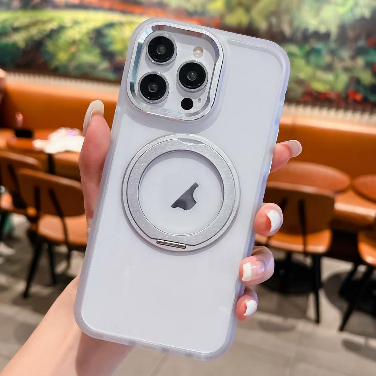 For iPhone 13 Pro Max Transparent MagSafe Ring Holder Phone Case