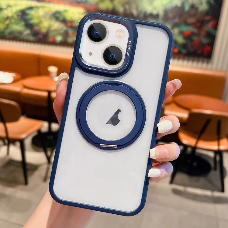 For iPhone 13 Transparent MagSafe Ring Holder Phone Case