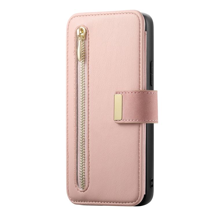For vivo S18e 5G Ring Zipper Wallet RFID Blocking MagSafe Leather Phone Case