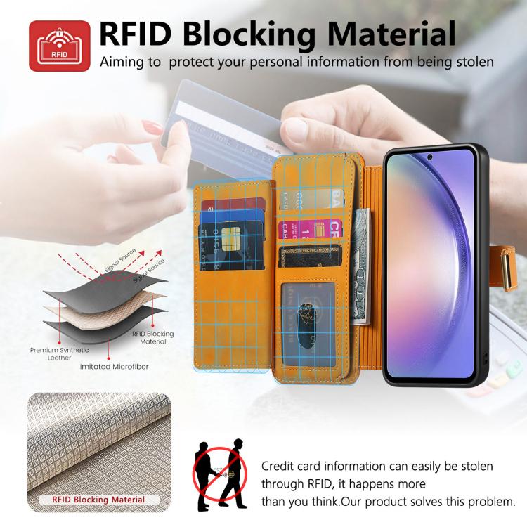 For vivo S18e 5G Ring Zipper Wallet RFID Blocking MagSafe Leather Phone Case