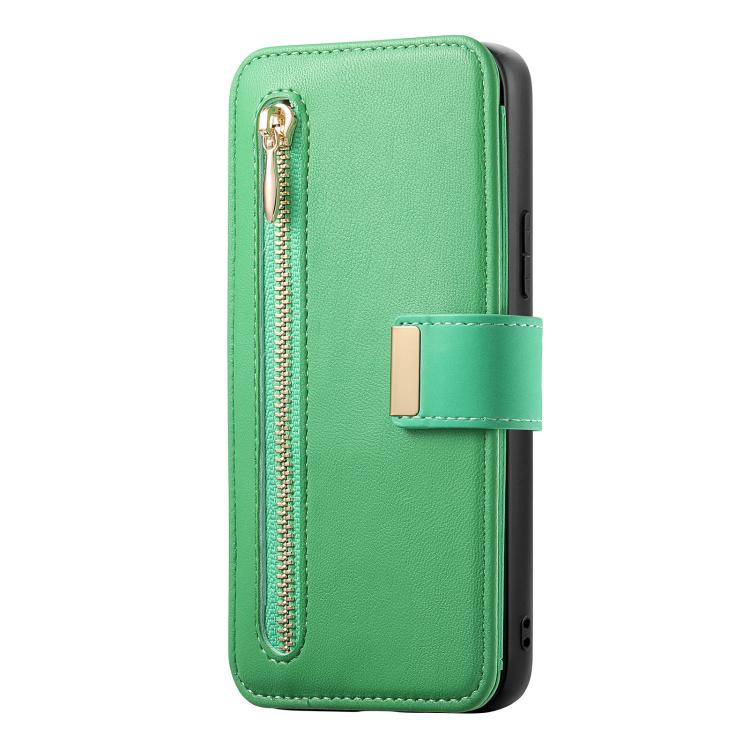 For vivo S18e 5G Ring Zipper Wallet RFID Blocking MagSafe Leather Phone Case