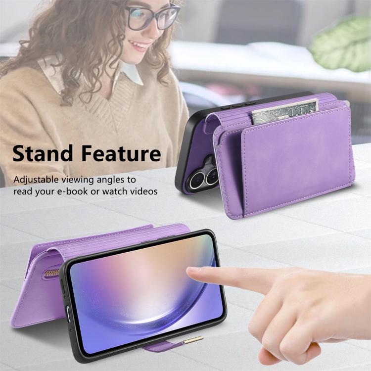 For Honor 200 Pro Ring Zipper Wallet RFID Blocking MagSafe Leather Phone Case