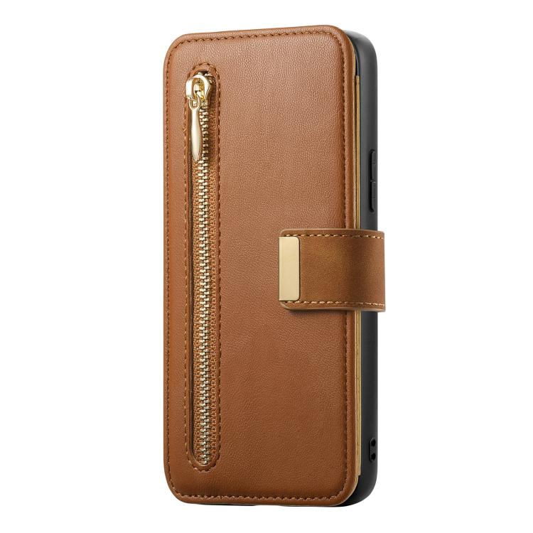 For Honor 200 Pro Ring Zipper Wallet RFID Blocking MagSafe Leather Phone Case