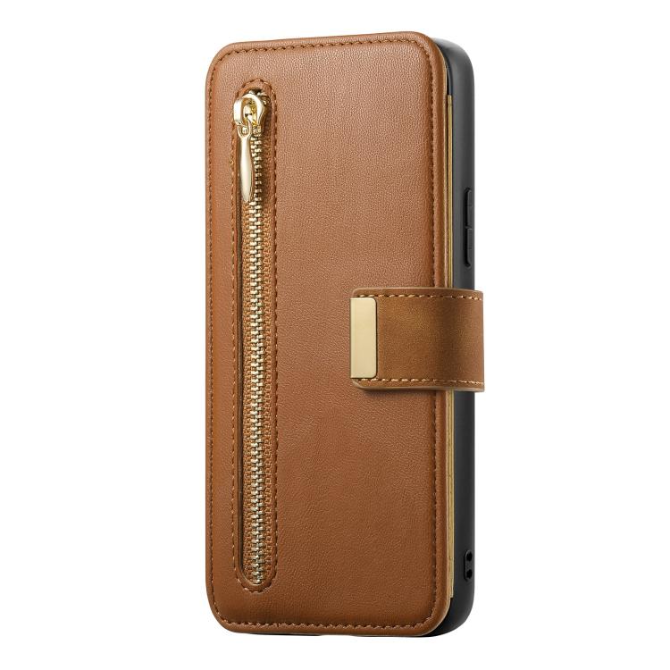 For Galaxy A54 5G Ring Zipper Wallet RFID Blocking MagSafe Leather Phone Case