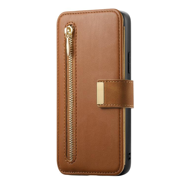 For Sony Xperia 5 V Ring Zipper Wallet RFID Blocking MagSafe Leather Phone Case