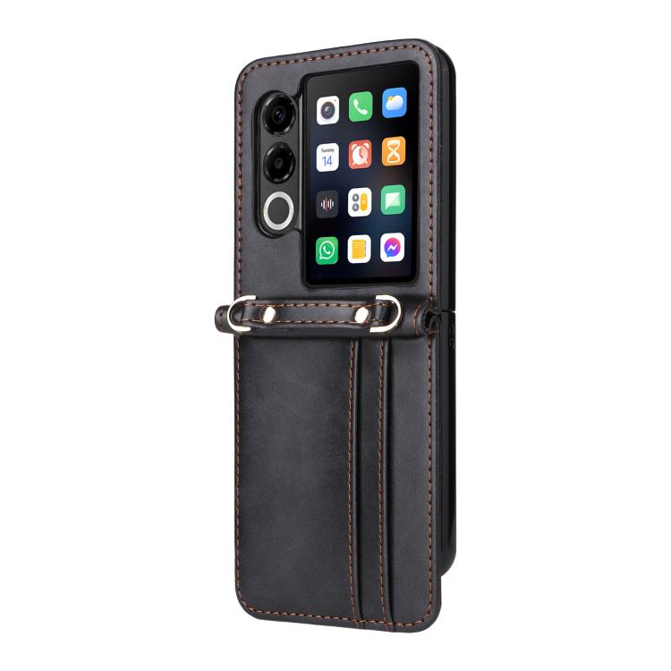 For ZTE nubia Flip2 Crossbody Card Bag PU Folding Phone Case