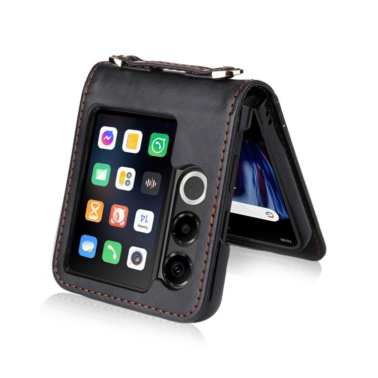 For ZTE nubia Flip2 Crossbody Card Bag PU Folding Phone Case