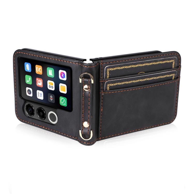 For ZTE nubia Flip2 Crossbody Card Bag PU Folding Phone Case