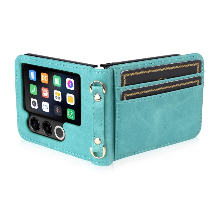 For ZTE nubia Flip2 Crossbody Card Bag PU Folding Phone Case