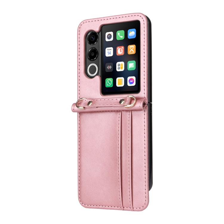 For ZTE nubia Flip2 Crossbody Card Bag PU Folding Phone Case
