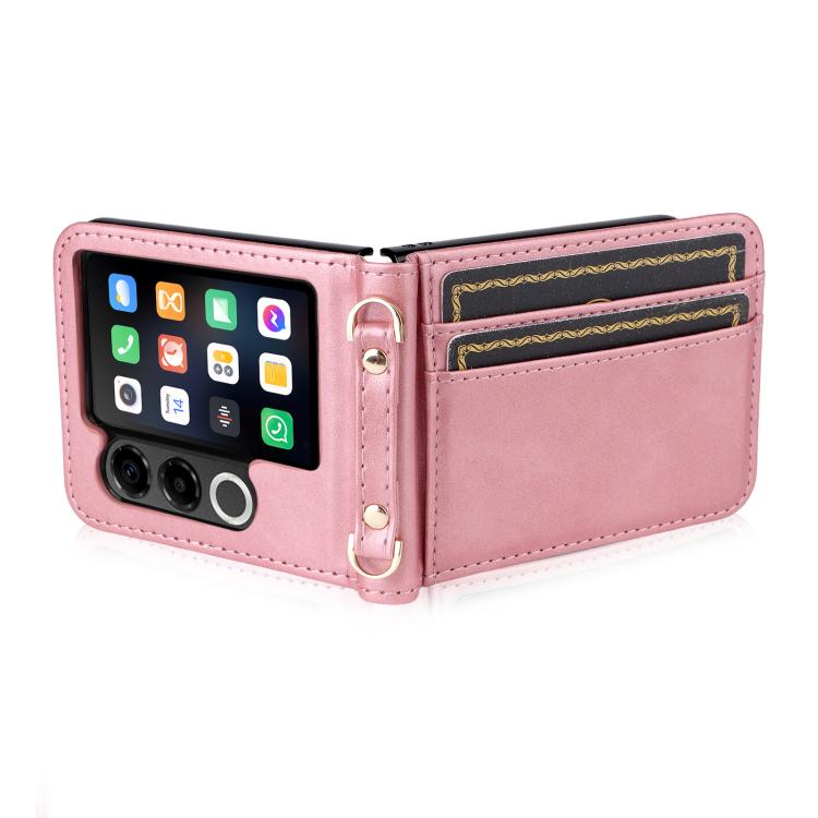 For ZTE nubia Flip2 Crossbody Card Bag PU Folding Phone Case