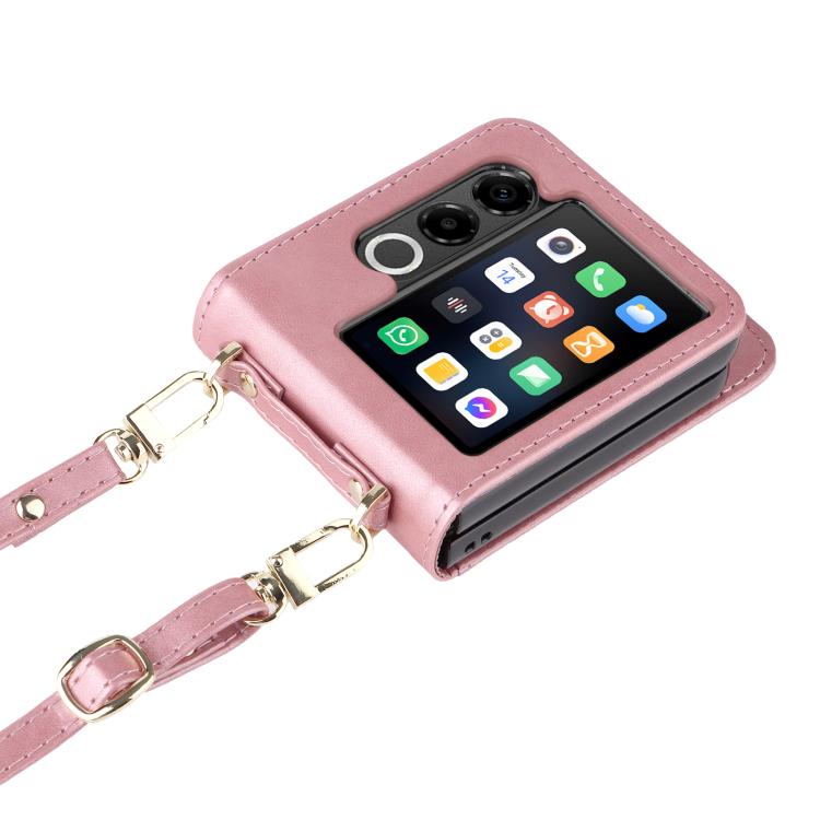 For ZTE nubia Flip2 Crossbody Card Bag PU Folding Phone Case