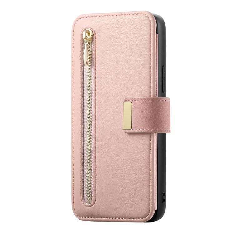 For Redmi Note 12 Turbo Ring Zipper Wallet RFID Blocking MagSafe Leather Phone Case
