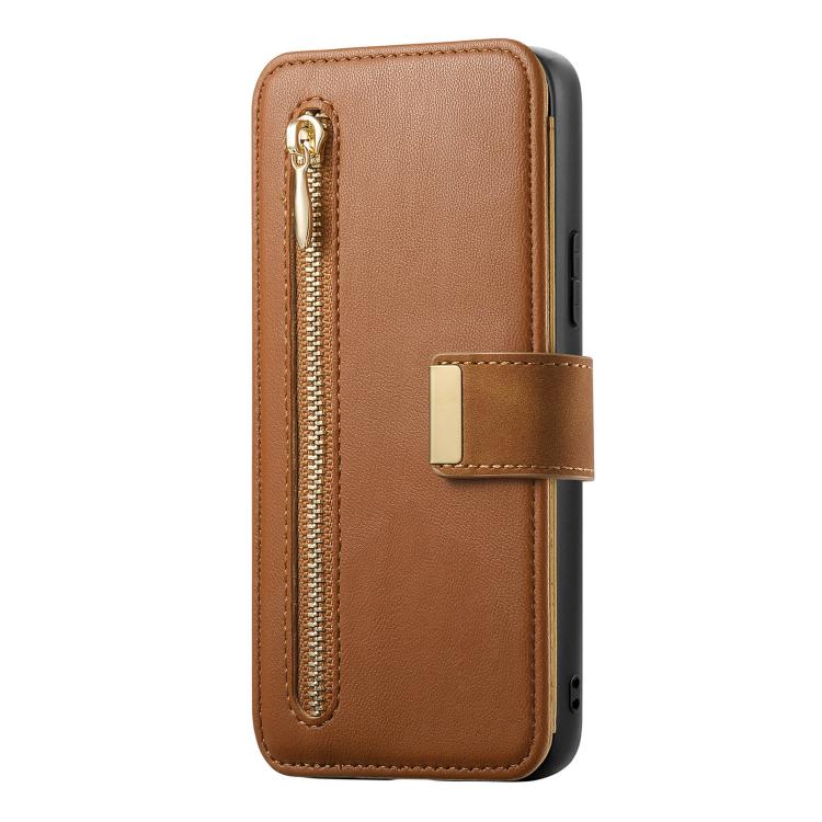 For Redmi Note 12 Turbo Ring Zipper Wallet RFID Blocking MagSafe Leather Phone Case