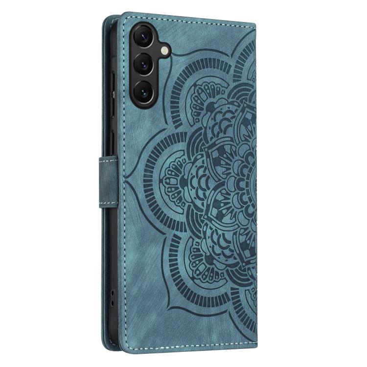 For Samsung Galaxy A16 Mandala Embossed Retro Frosted Leather Phone Case