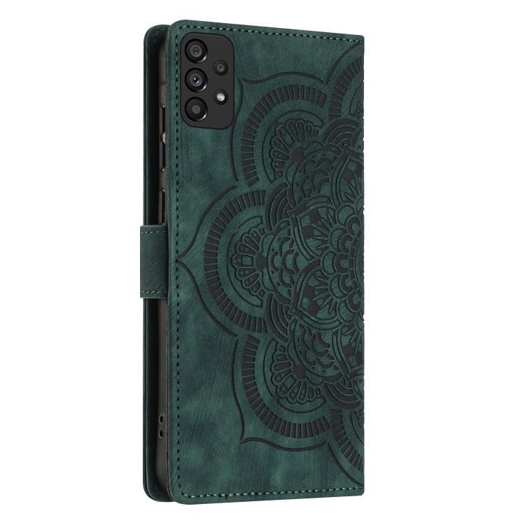 For Samsung Galaxy A23 5G Mandala Embossed Retro Frosted Leather Phone Case