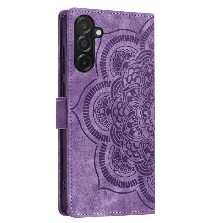 For Samsung Galaxy A26 5G Mandala Embossed Retro Frosted Leather Phone Case