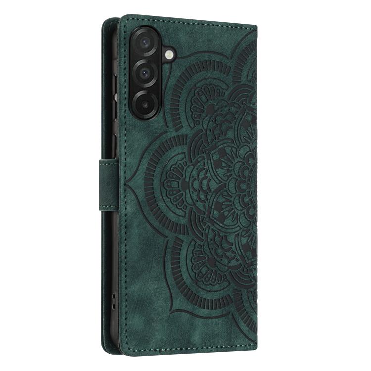 For Samsung Galaxy A26 5G Mandala Embossed Retro Frosted Leather Phone Case