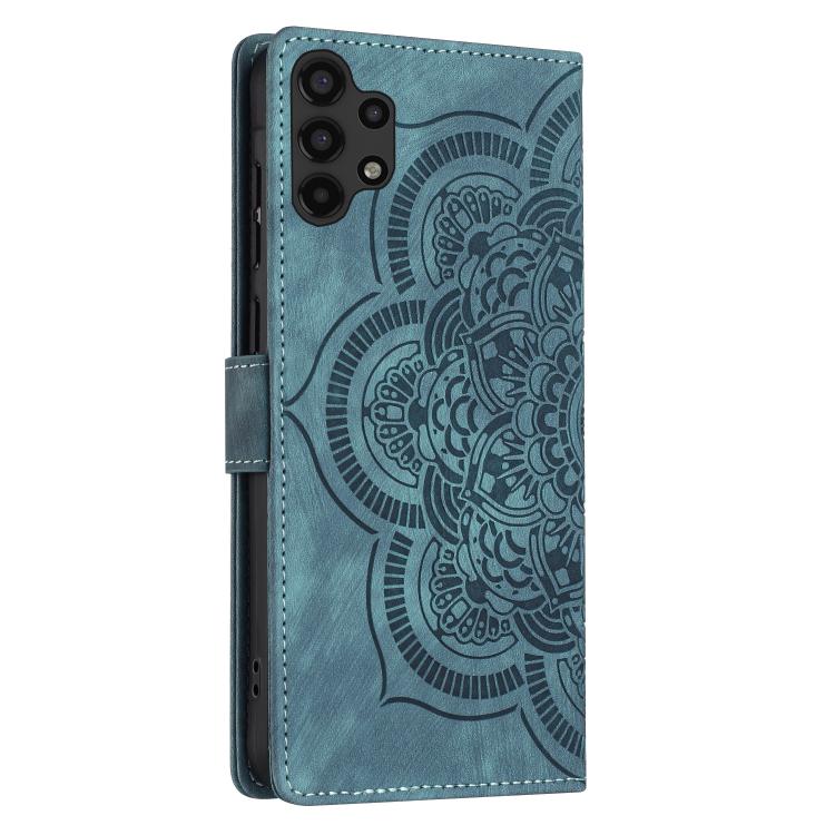 For Samsung Galaxy A32 5G Mandala Embossed Retro Frosted Leather Phone Case