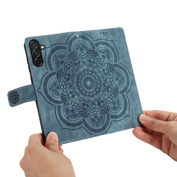 For Samsung Galaxy A17 5G / A26 5G Mandala Embossed Retro Frosted Leather Phone Case