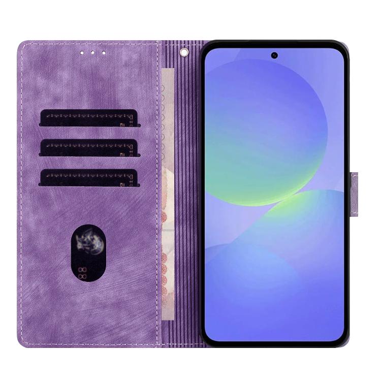 For Samsung Galaxy A57 5G Mandala Embossed Retro Frosted Leather Phone Case