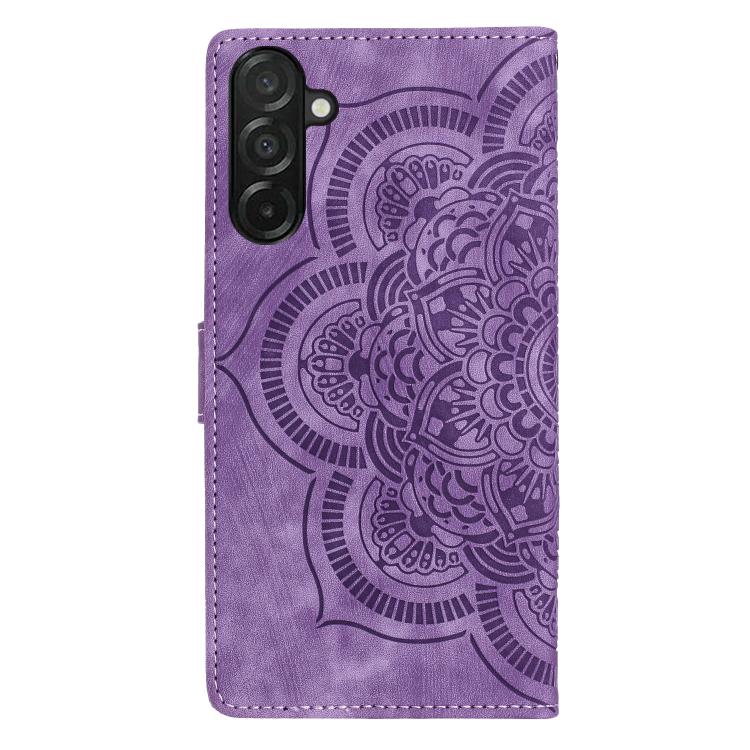 For Samsung Galaxy A37 5G Mandala Embossed Retro Frosted Leather Phone Case