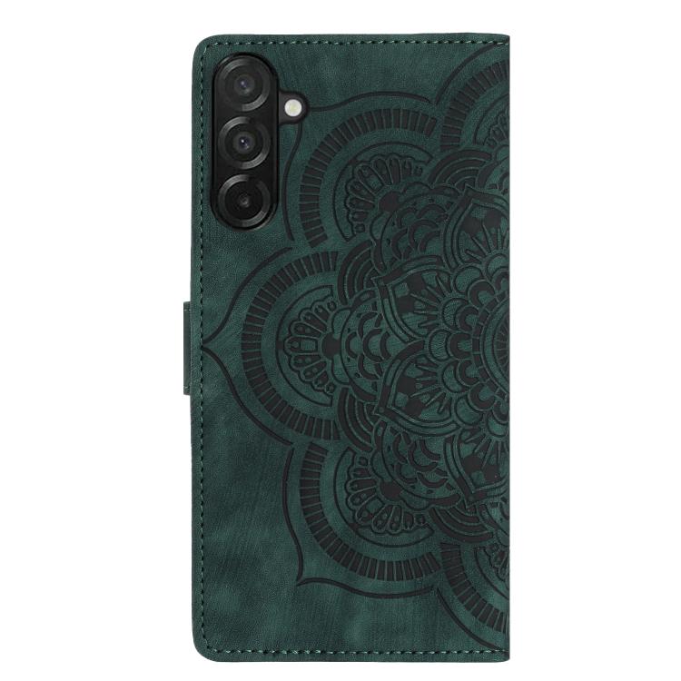 For Samsung Galaxy A37 5G Mandala Embossed Retro Frosted Leather Phone Case