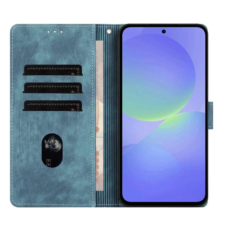 For Galaxy A27 5G Mandala Embossed Retro Frosted Leather Phone Case