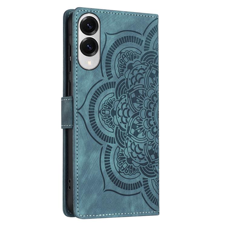 For Samsung Galaxy S25 Edge 5G Mandala Embossed Retro Frosted Leather Phone Case