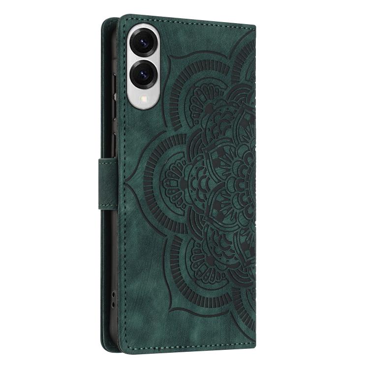 For Samsung Galaxy S25 Edge 5G Mandala Embossed Retro Frosted Leather Phone Case