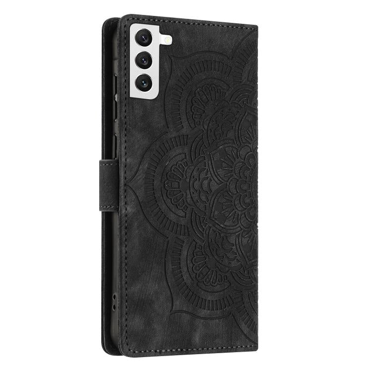 For Samsung Galaxy S21 FE 5G Mandala Embossed Retro Frosted Leather Phone Case