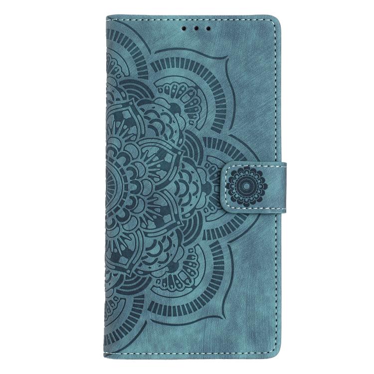 For Samsung Galaxy S25 FE 5G Mandala Embossed Retro Frosted Leather Phone Case