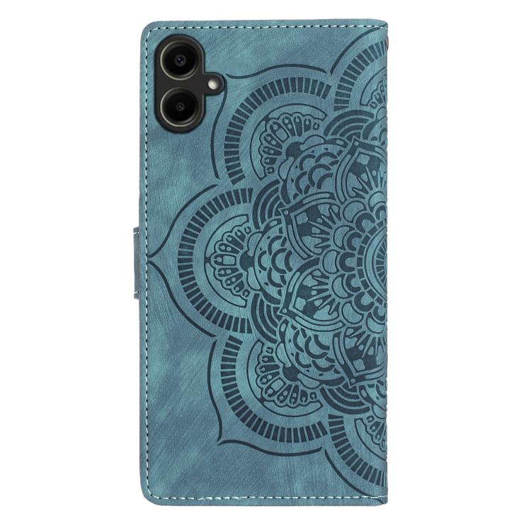 For Samsung Galaxy S25 FE 5G Mandala Embossed Retro Frosted Leather Phone Case