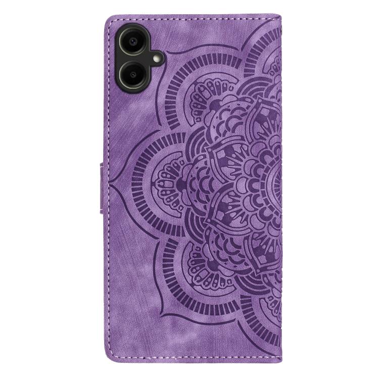 For Samsung Galaxy S25 FE 5G Mandala Embossed Retro Frosted Leather Phone Case