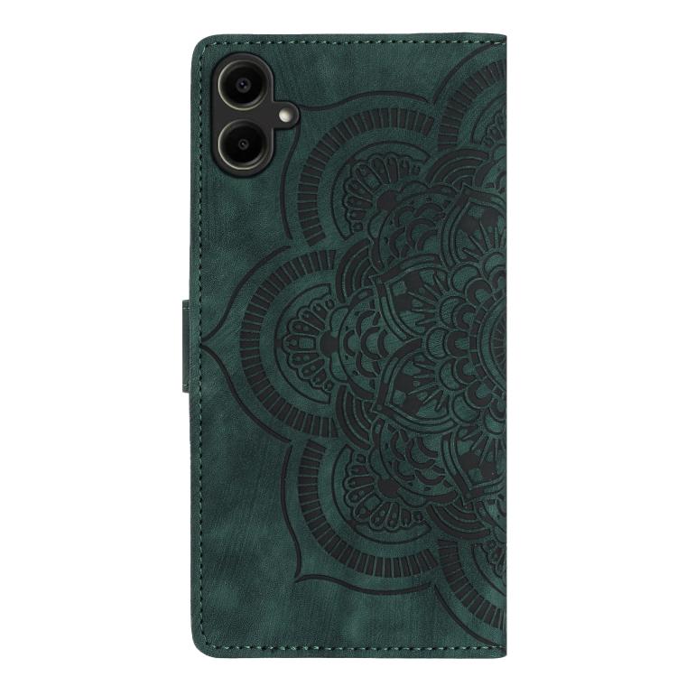 For Samsung Galaxy S25 FE 5G Mandala Embossed Retro Frosted Leather Phone Case