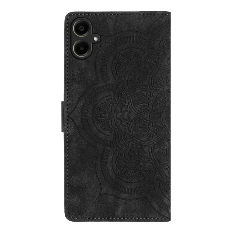 For Samsung Galaxy S25 FE 5G Mandala Embossed Retro Frosted Leather Phone Case