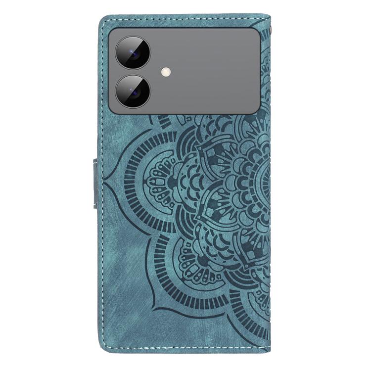 For Samsung Galaxy S26 Edge 5G Mandala Embossed Retro Frosted Leather Phone Case