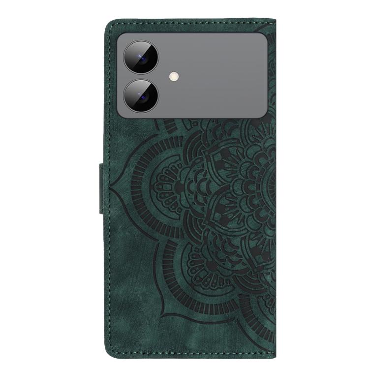 For Samsung Galaxy S26 Edge 5G Mandala Embossed Retro Frosted Leather Phone Case