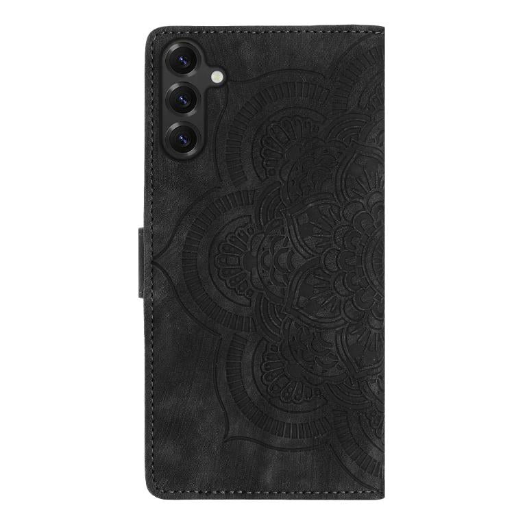 For Samsung Galaxy S26 5G Mandala Embossed Retro Frosted Leather Phone Case