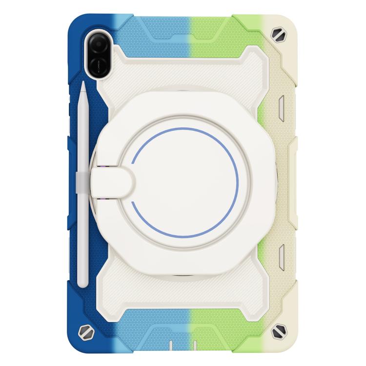 For Honor Pad X9 / X8a Armor Portable Rotating Ring Holder Silicone Tablet Case