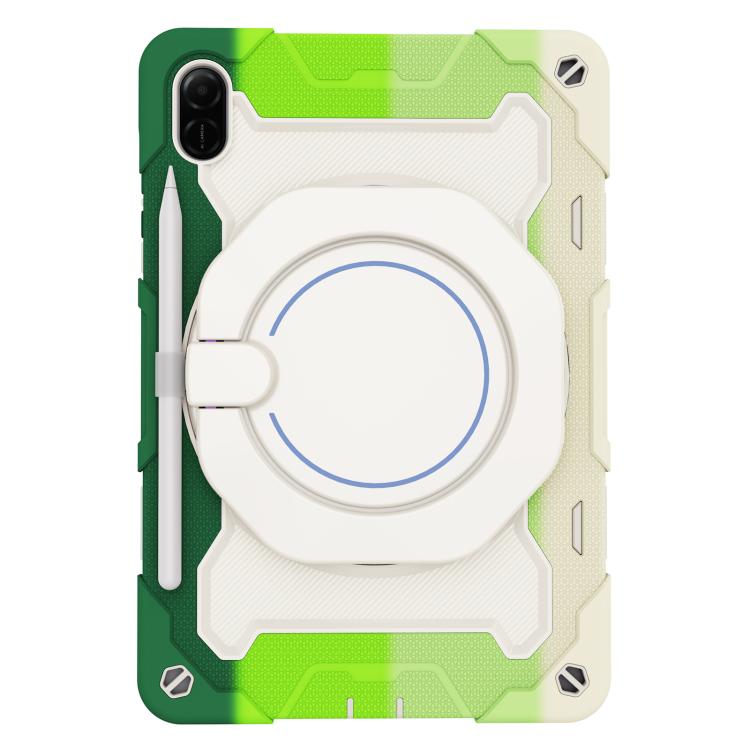 For Honor Pad X9 / X8a Armor Portable Rotating Ring Holder Silicone Tablet Case
