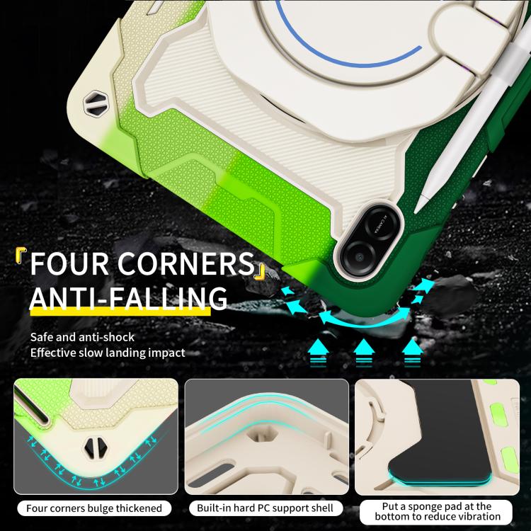 For Honor Pad X9 / X8a Armor Portable Rotating Ring Holder Silicone Tablet Case
